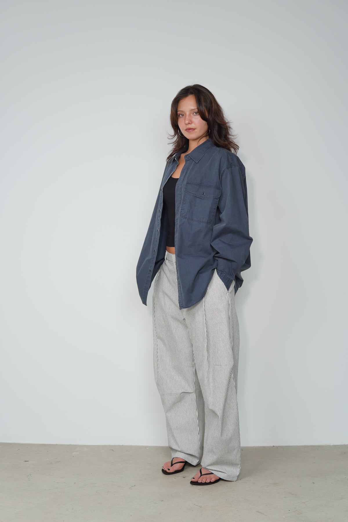 BIO WASHED OVERSIZED SHIRT