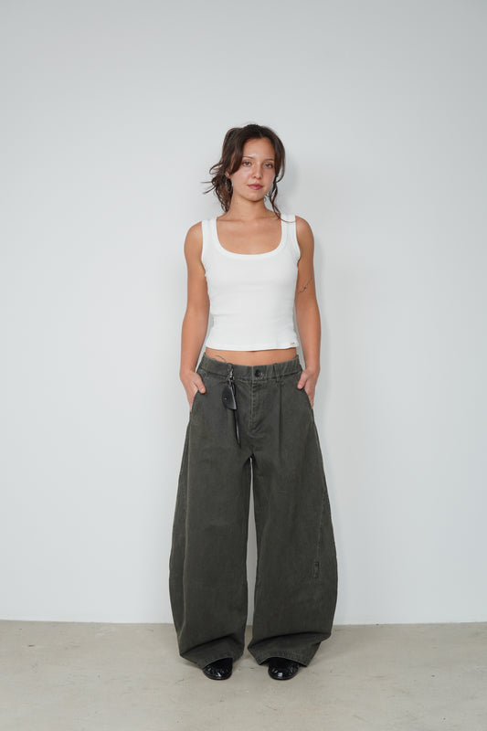 STRAP WASHED PANTS