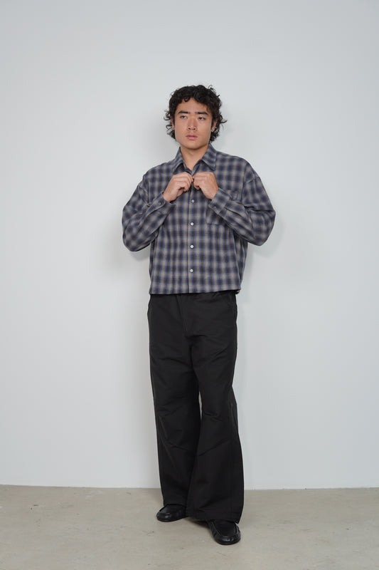 BLURRED PLAID SHIRT