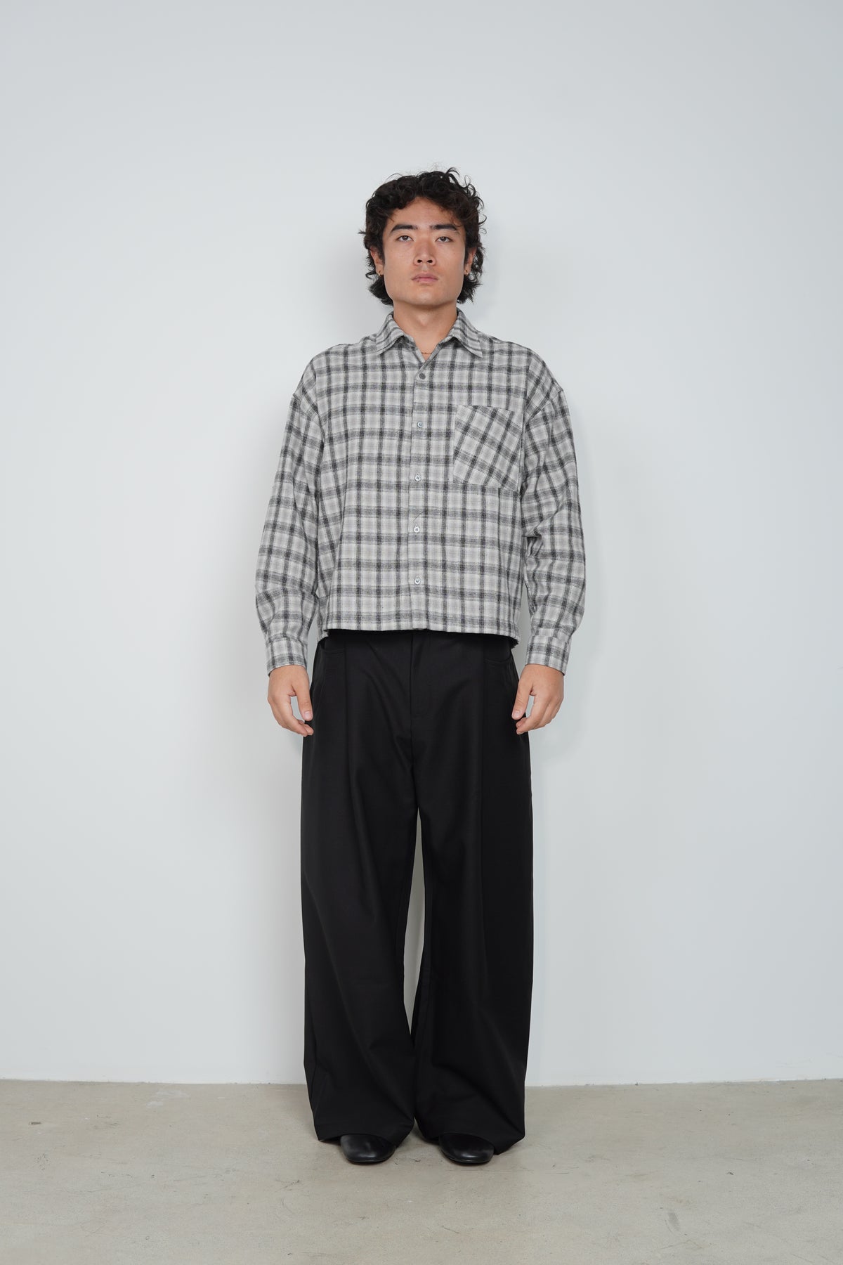 BLURRED PLAID SHIRT