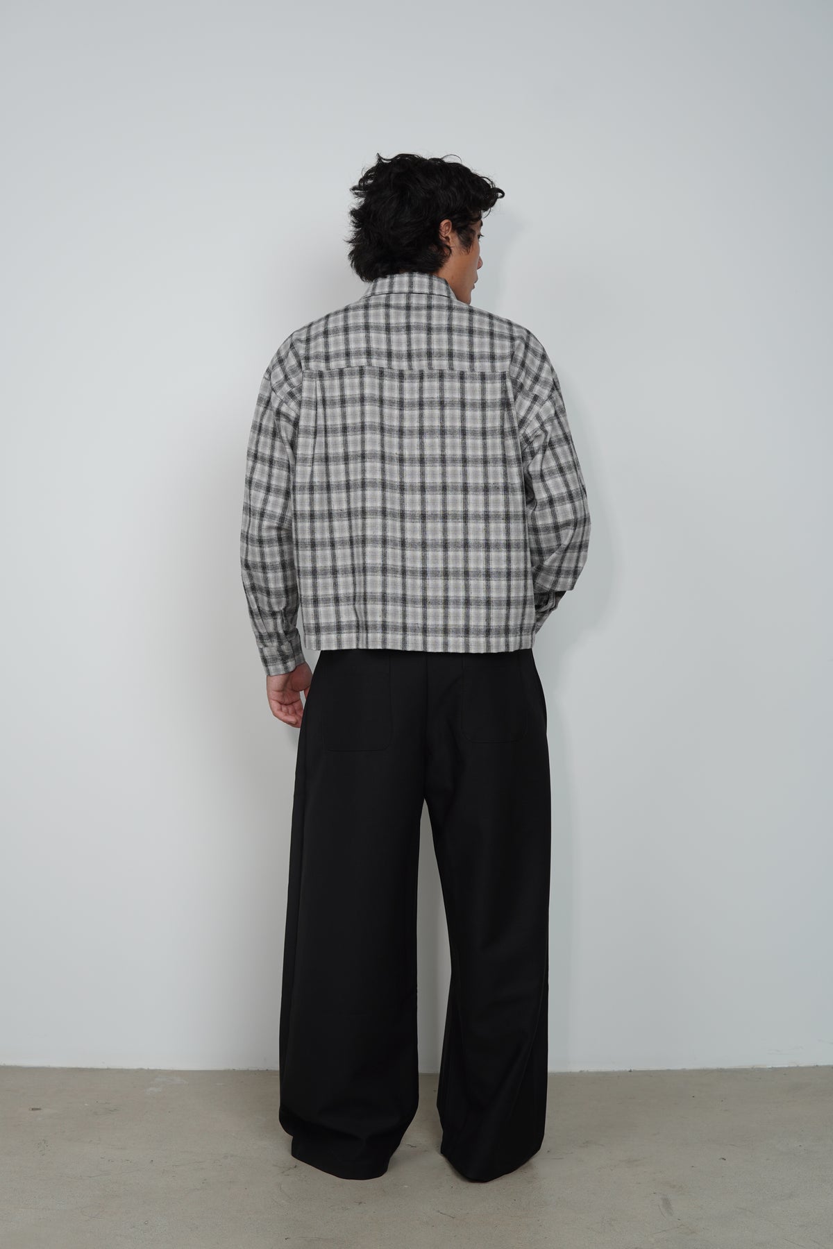 BLURRED PLAID SHIRT
