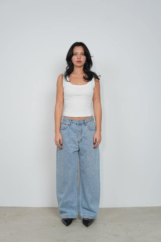 SEMI BARREL DENIM