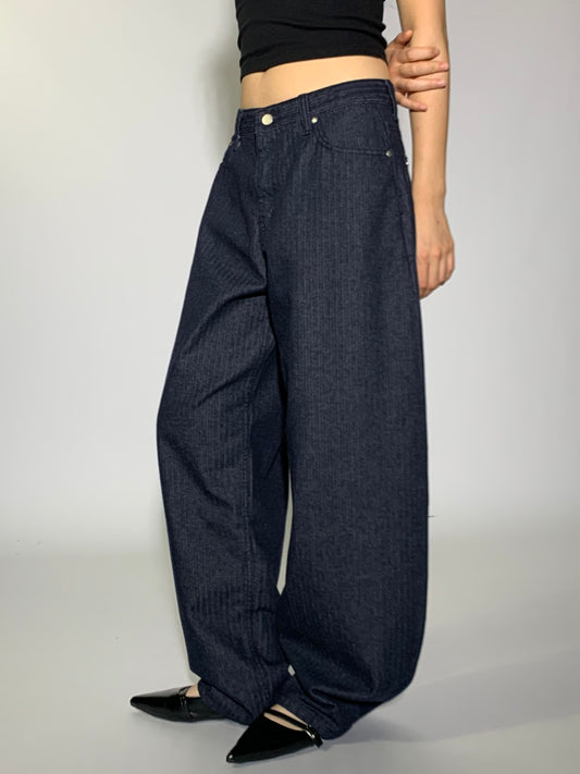 HERRINGBON STRIPE DENIM