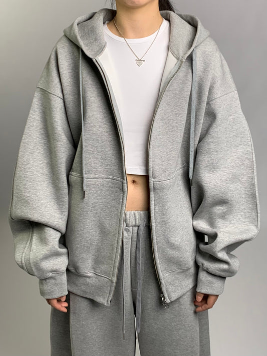 HEAVY DOUBLE ZIP UP