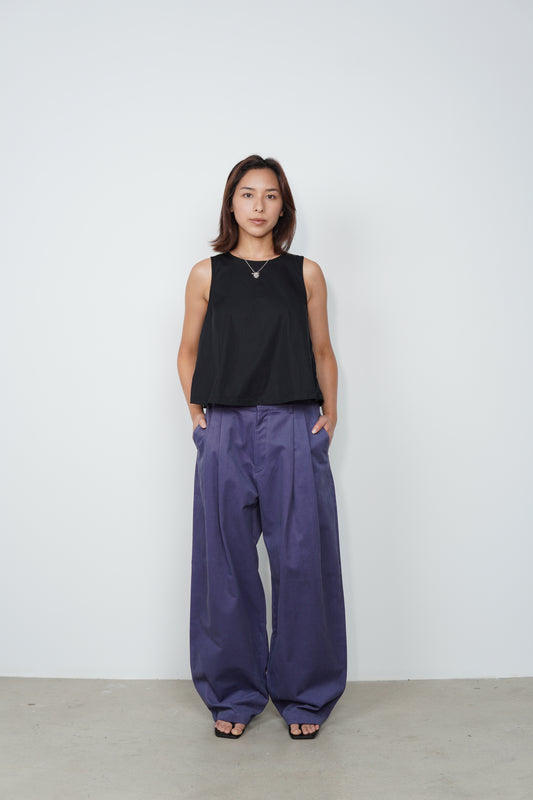 FRENCH PLEATED PANTS