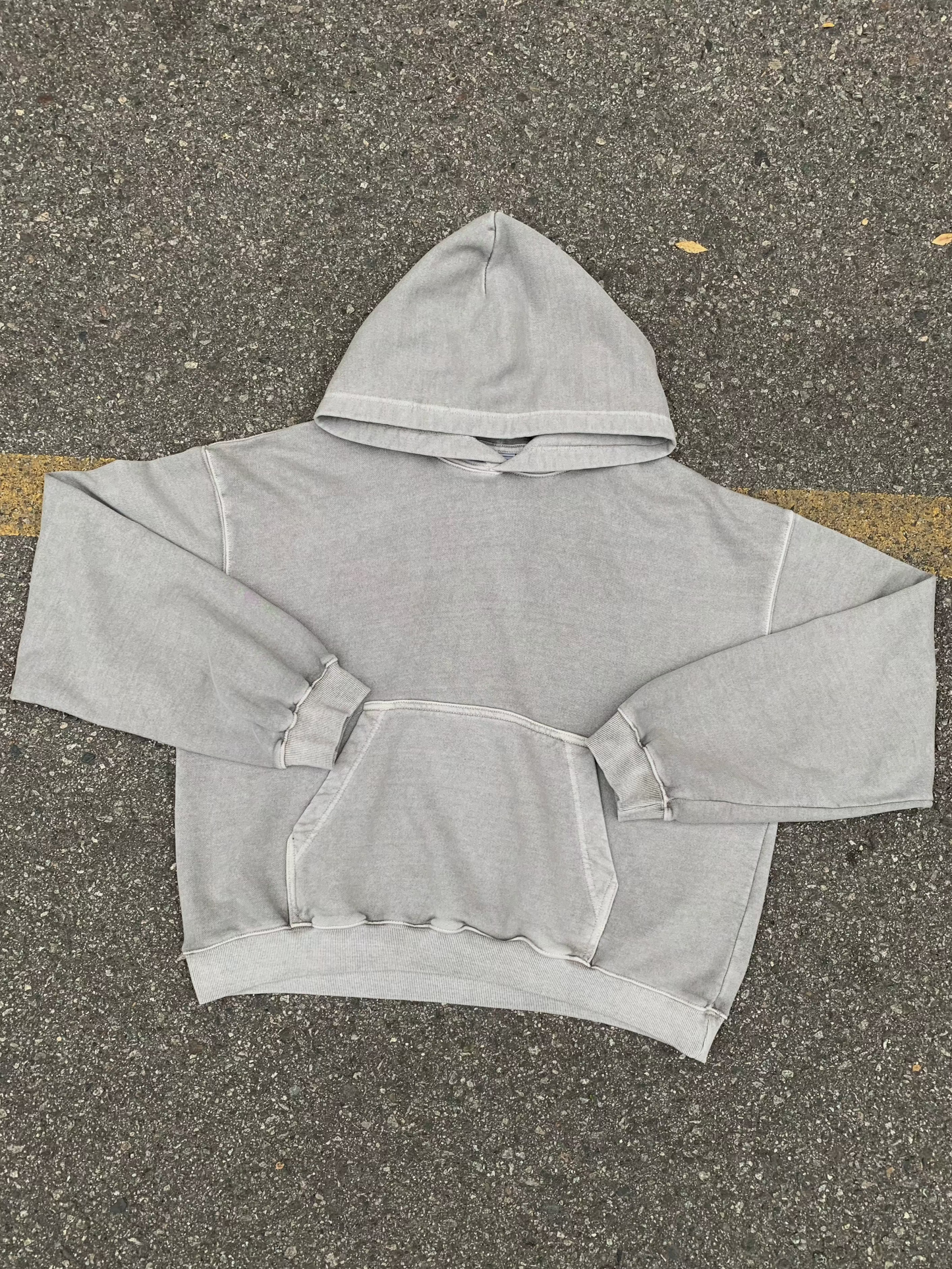 WASHED CROP HOODIE