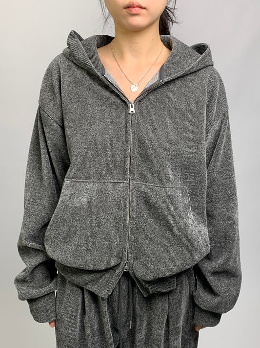 KNIT SWEAT SET - ZIP UP