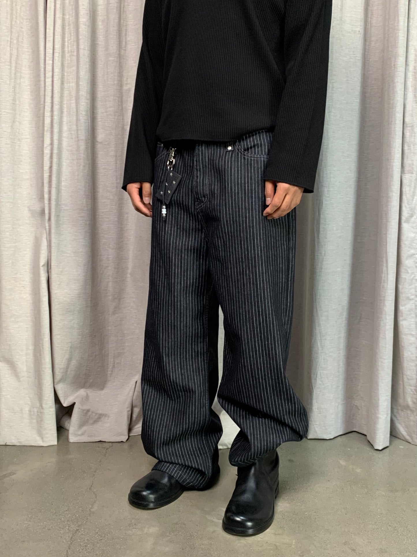 RIVET STRIPE DENIM