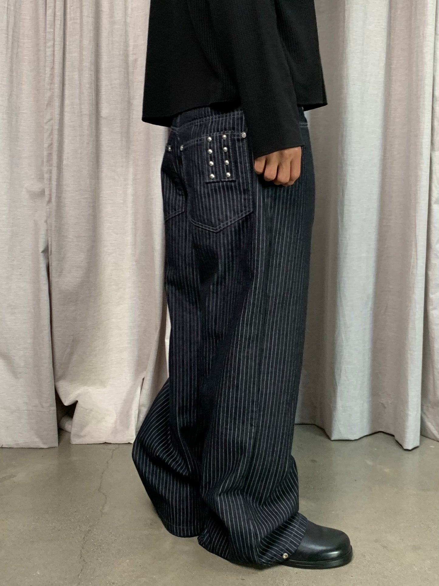 RIVET STRIPE DENIM