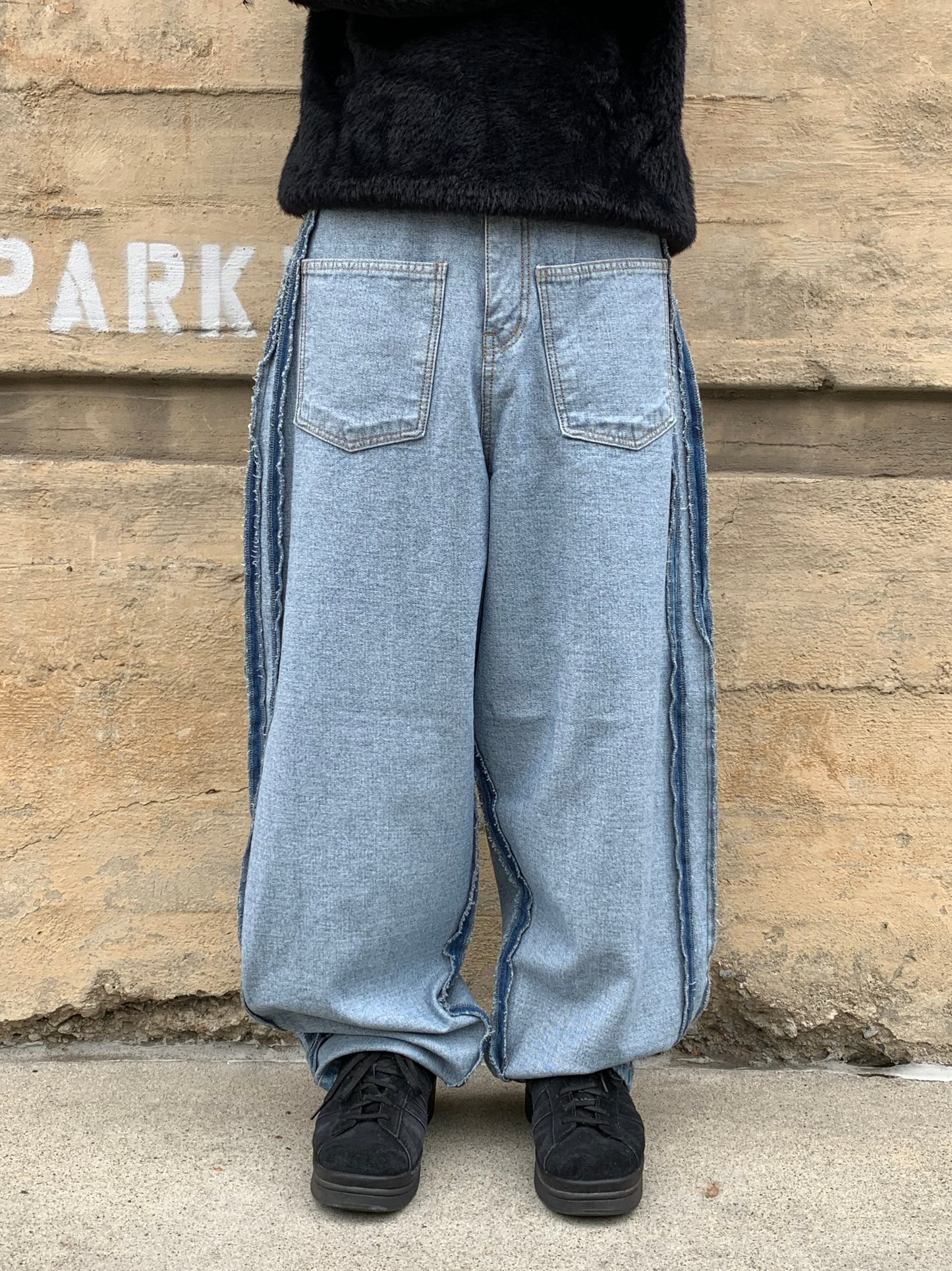 REVERSE DENIM PANTS