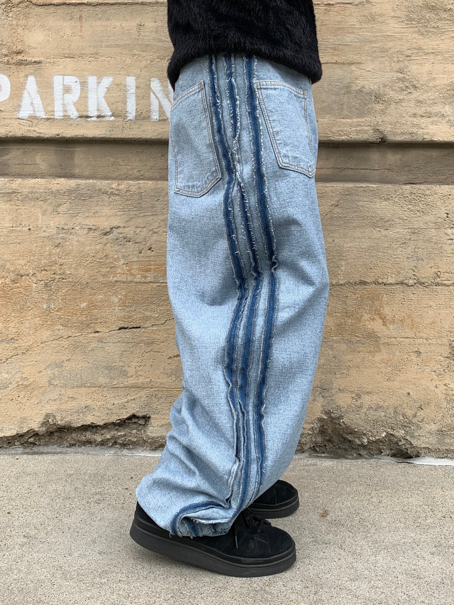 REVERSE DENIM PANTS