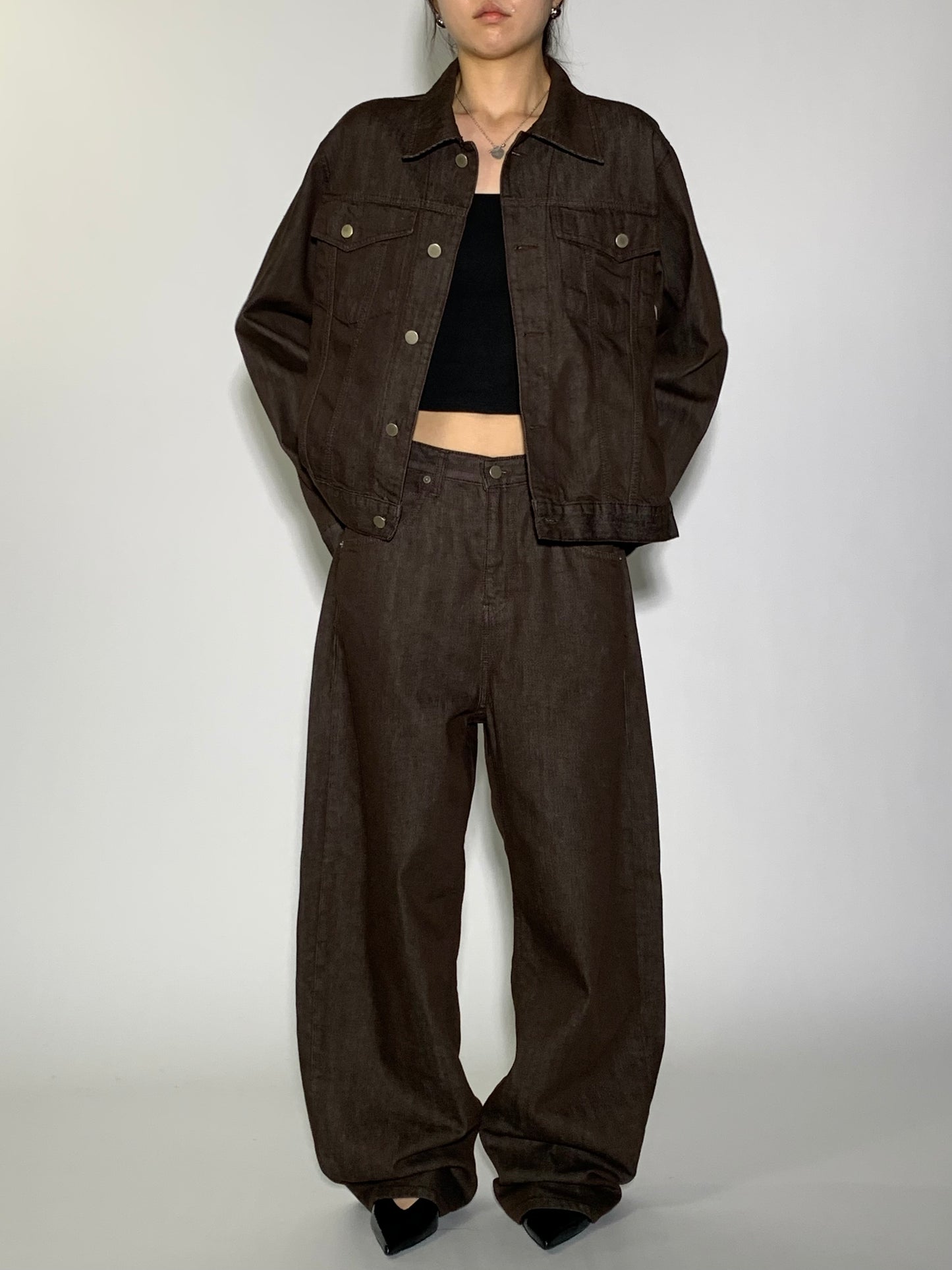 BROWN NON FADE SET - JACKET