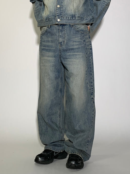 WASHED DENIM SET - DENIM