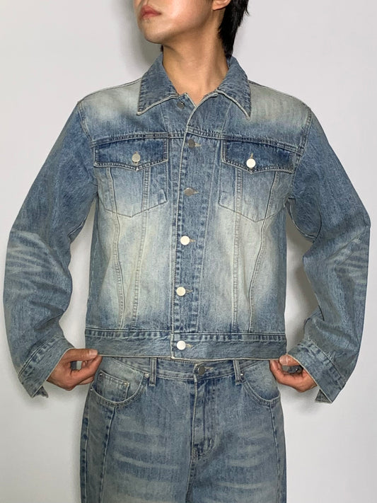WASHED DENIM SET - JACKET