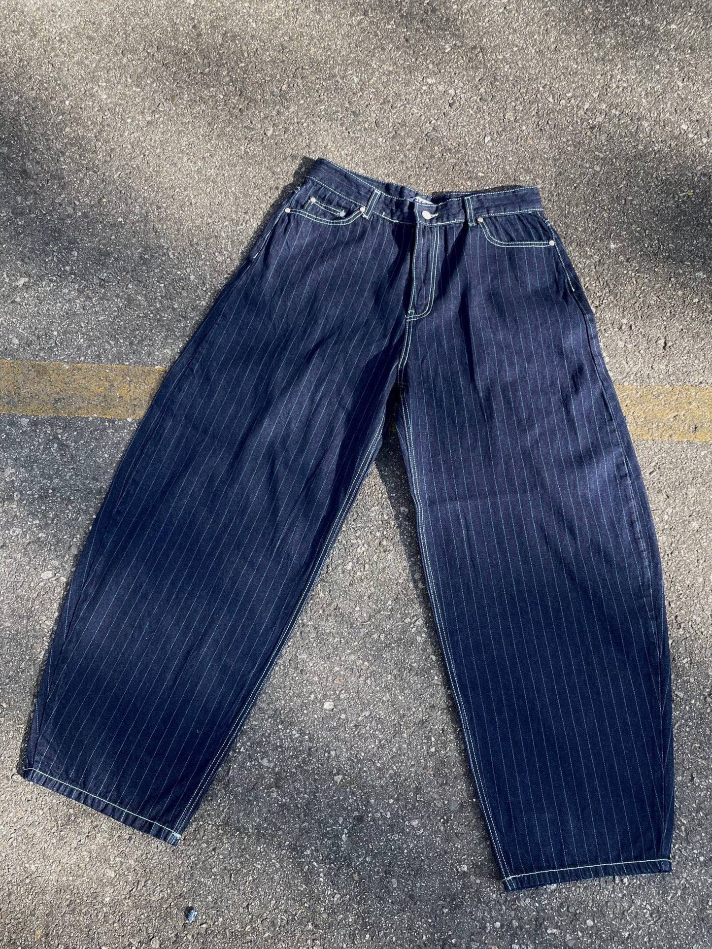 STRIPE DENIM PANTS