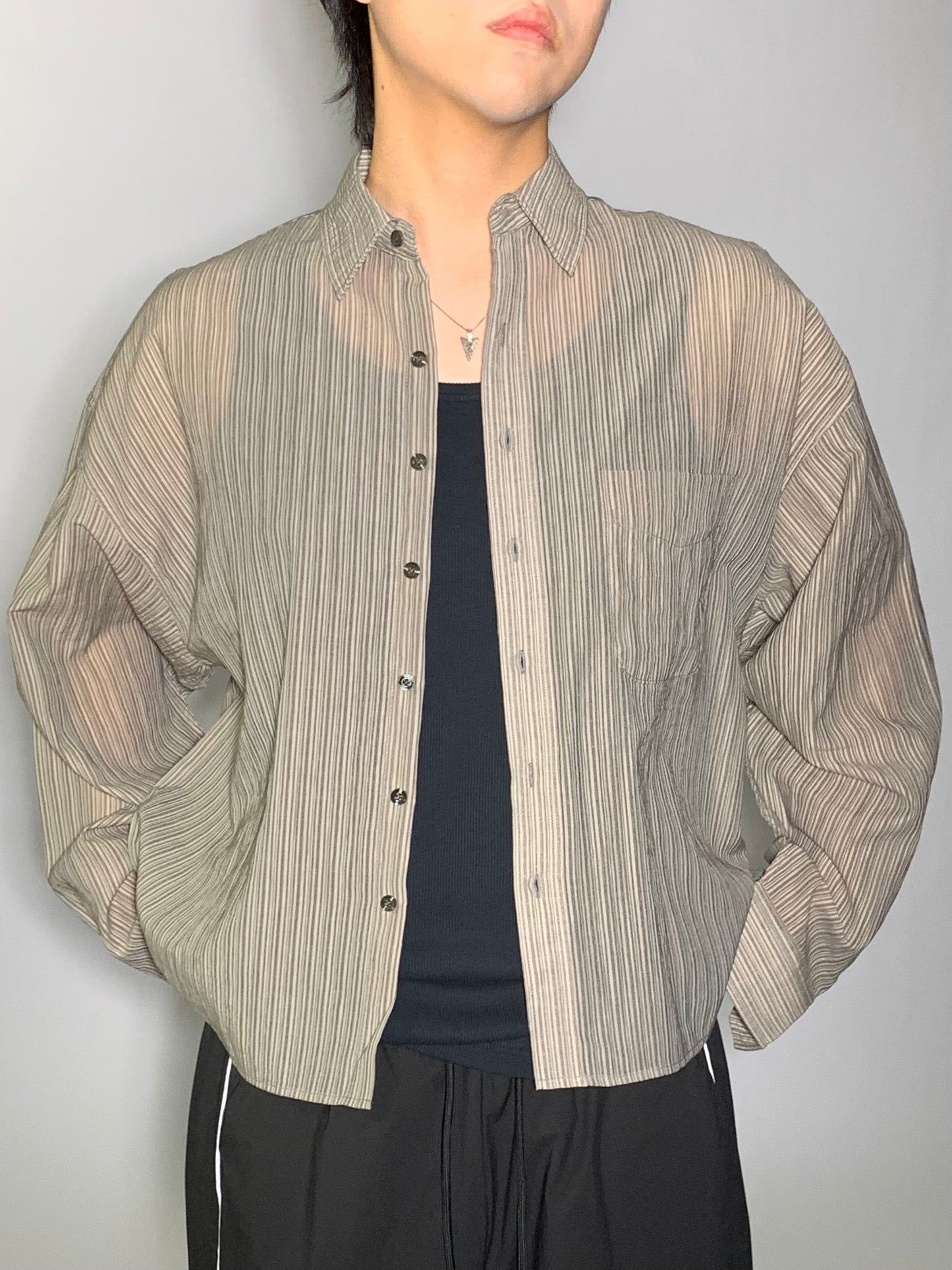 TENCEL CROP SHIRT