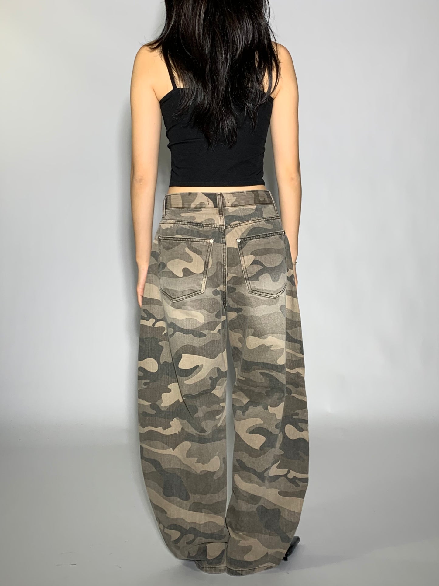 STONE WASH CAMO DENIM