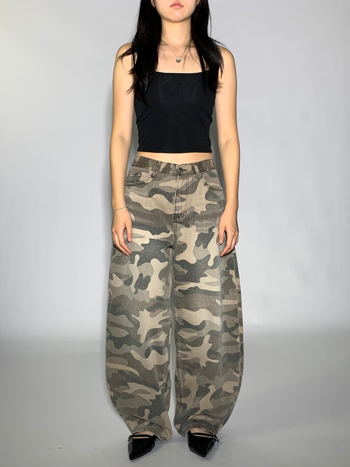 STONE WASH CAMO DENIM