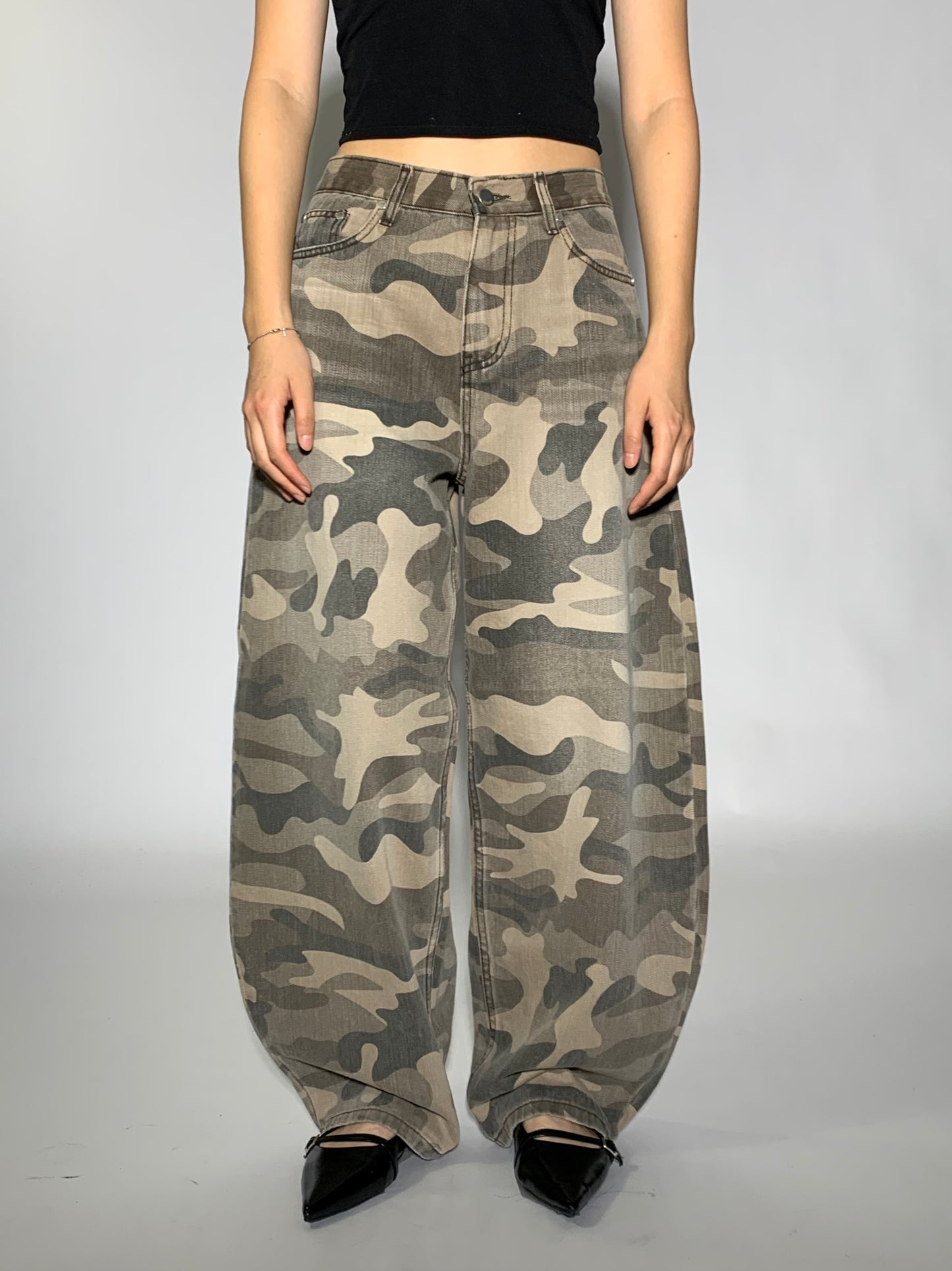 STONE WASH CAMO DENIM