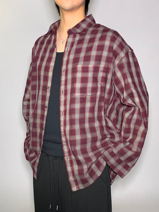 OVERSIZED CHECK SHIRT