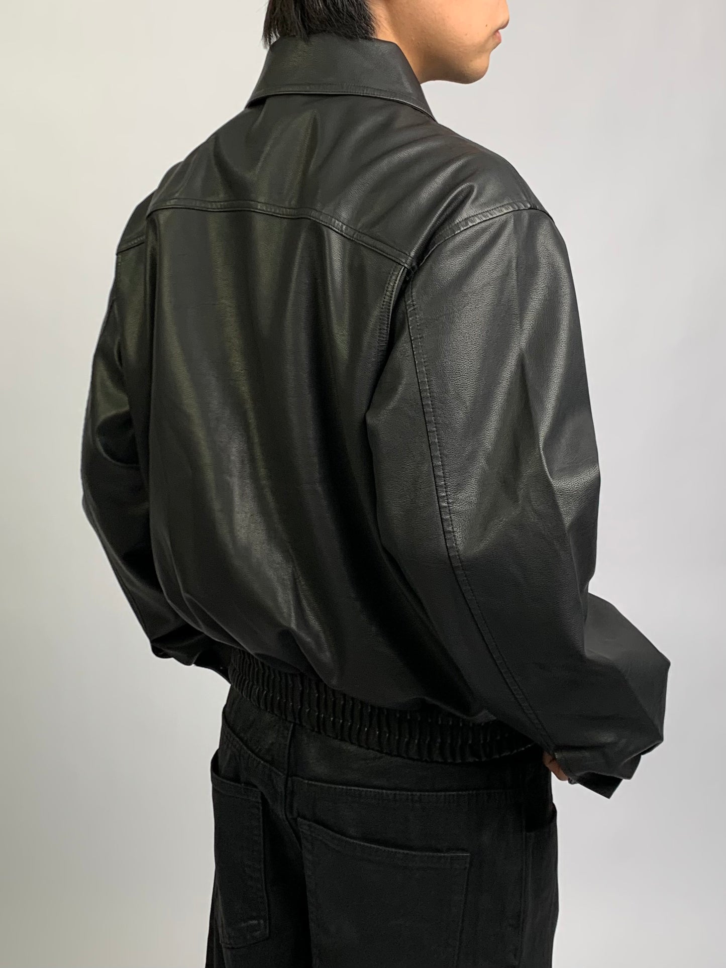 WASHED LEATHER BLOUSON