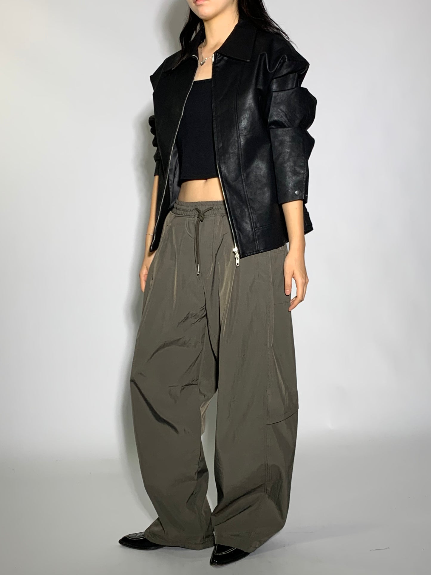 FLEECE NYLON PANTS
