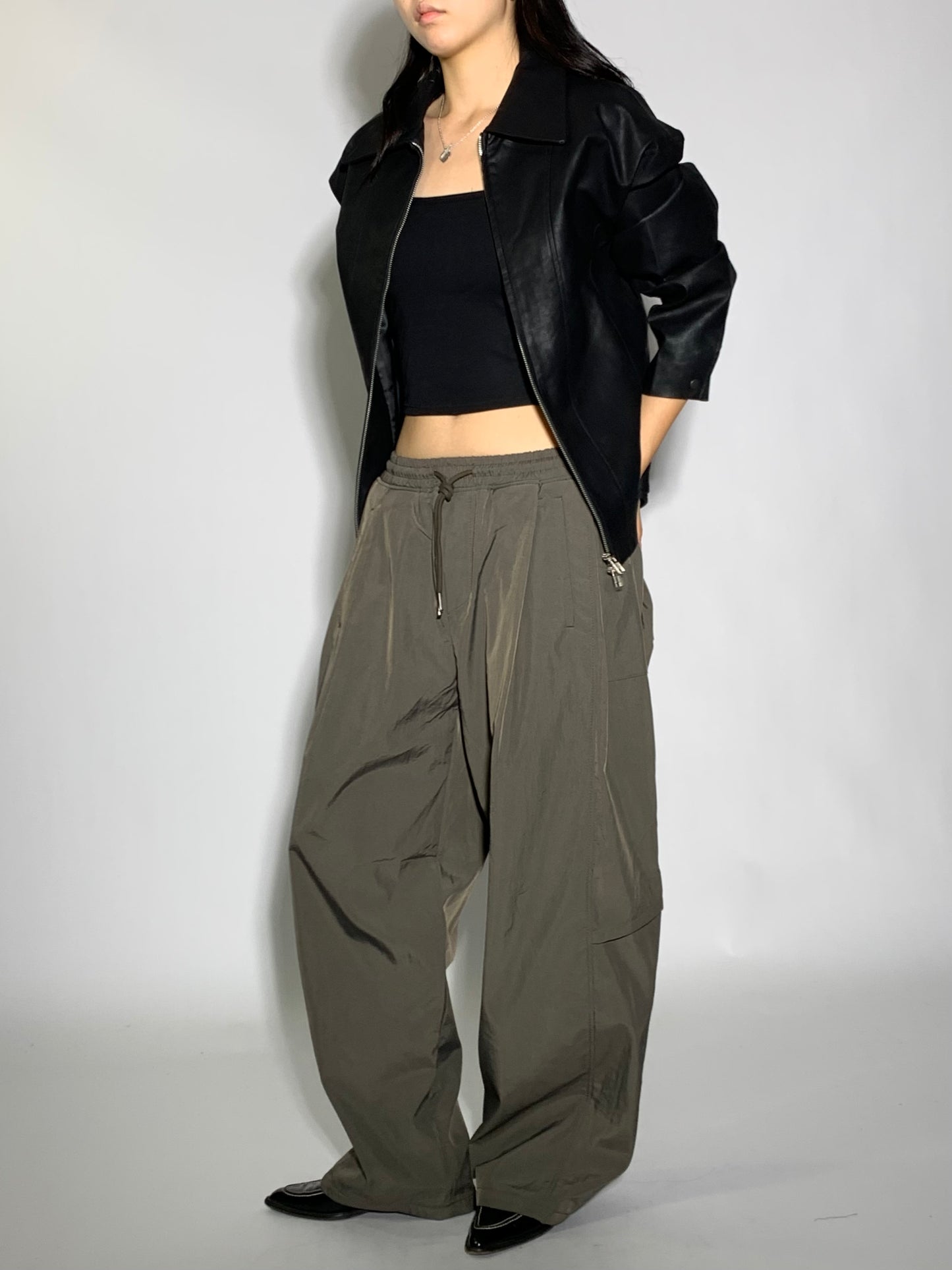 FLEECE NYLON PANTS