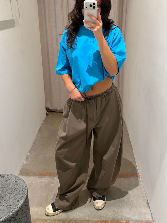 HERRINGBONE BARREL PANTS