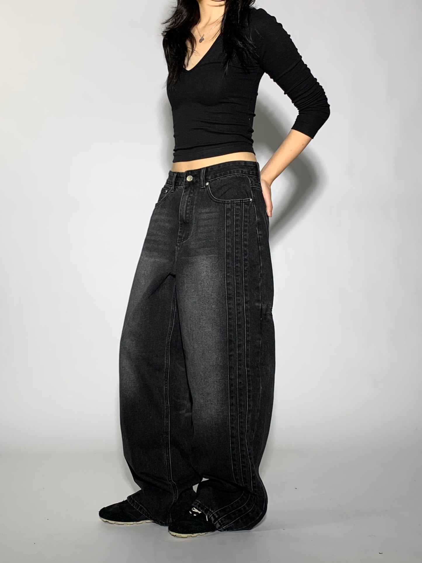 LINE WIDE PANTS