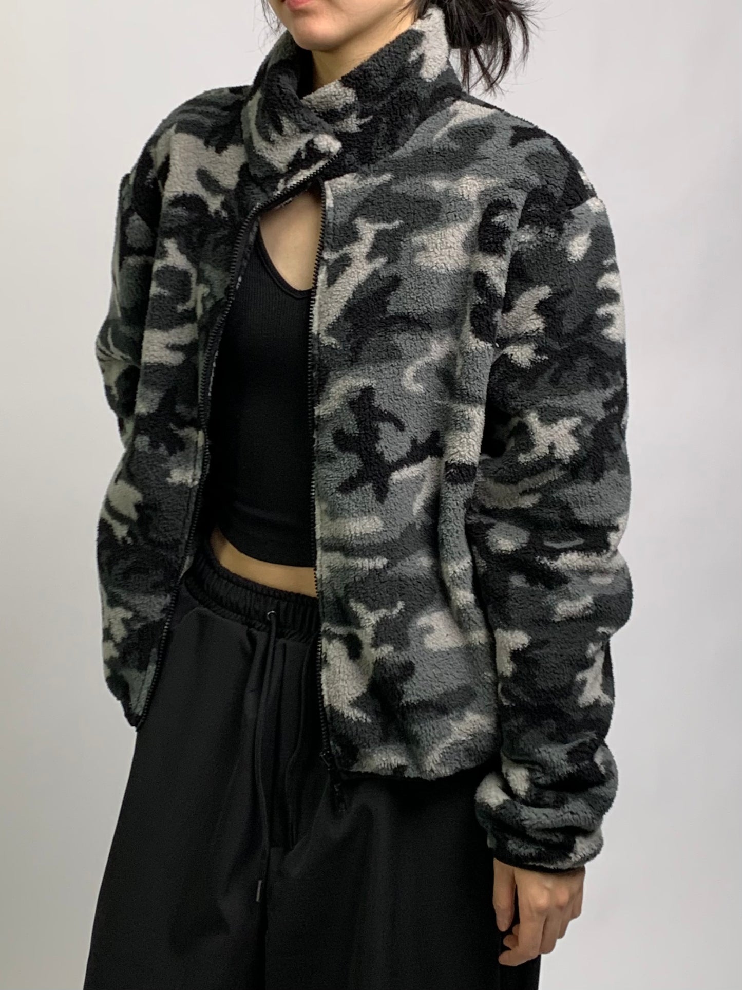 CAMO FLEECE ZIP UP