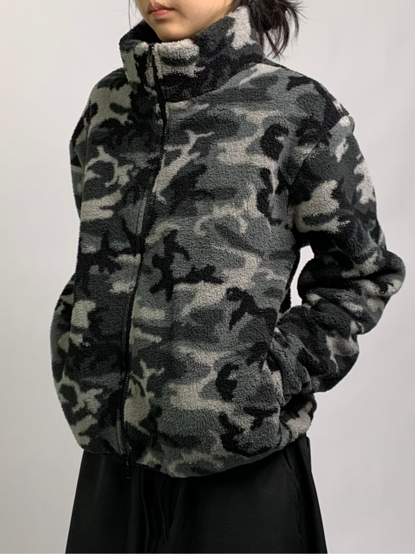 CAMO FLEECE ZIP UP