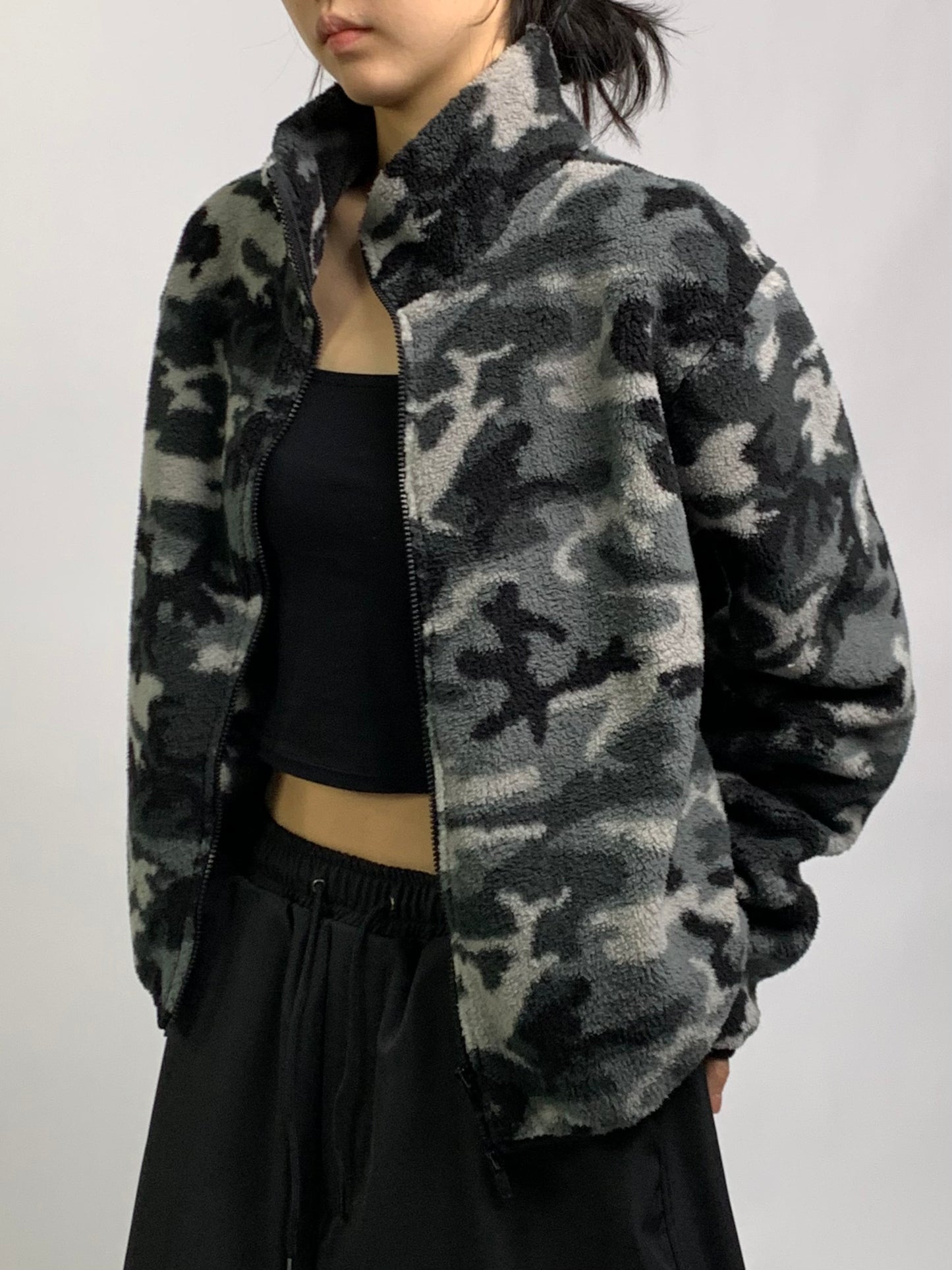 CAMO FLEECE ZIP UP