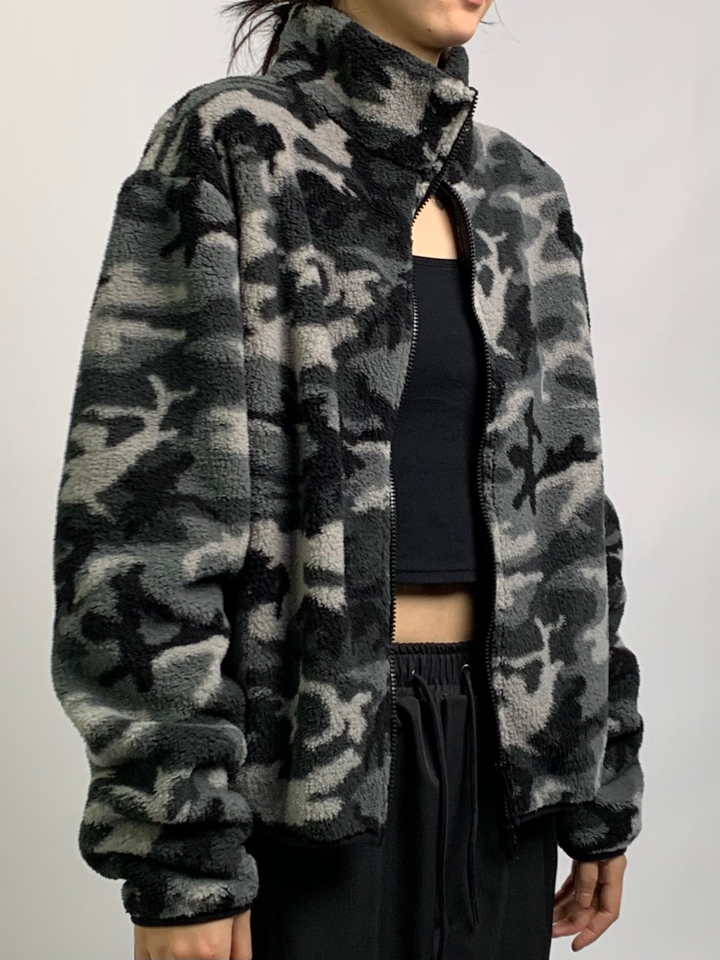 CAMO FLEECE ZIP UP