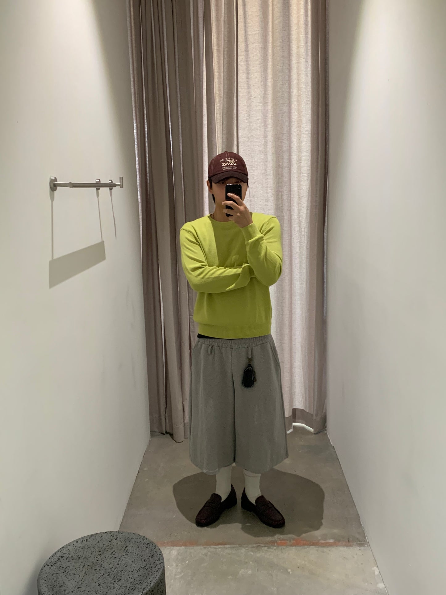 BELTED HALF SWEAT