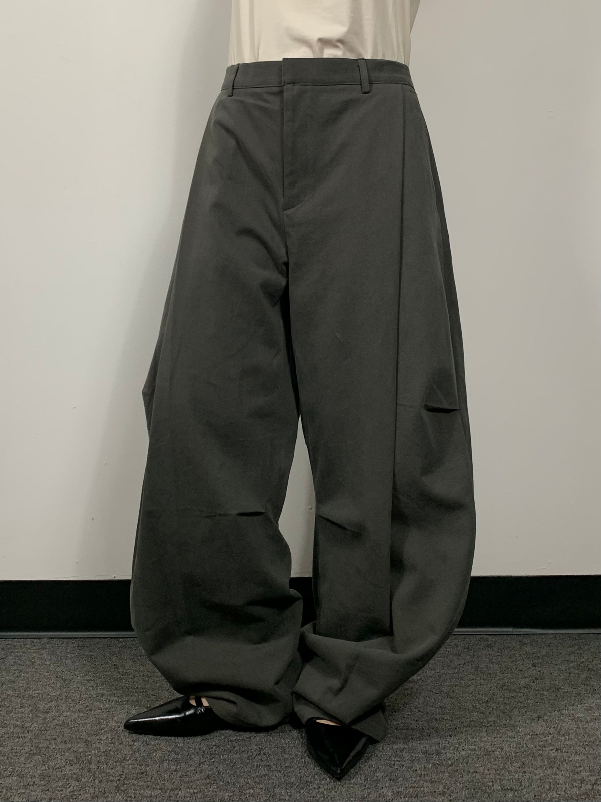 【KOOLOSET】Damage Cotton Curved Pants COTTON CURVE PANTS – Woody