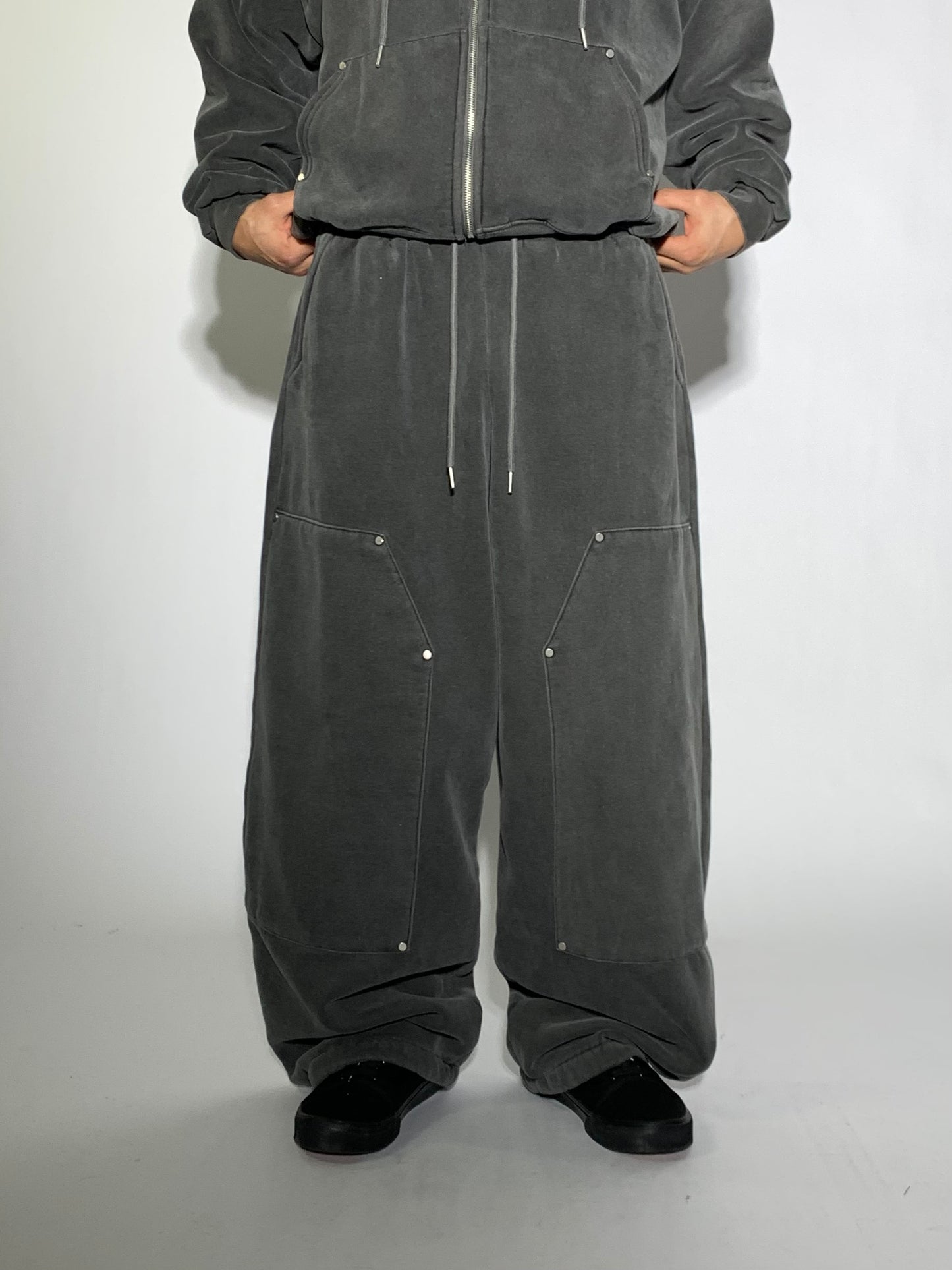 FLEECE DOUBLE KNEE SWEATPANTS