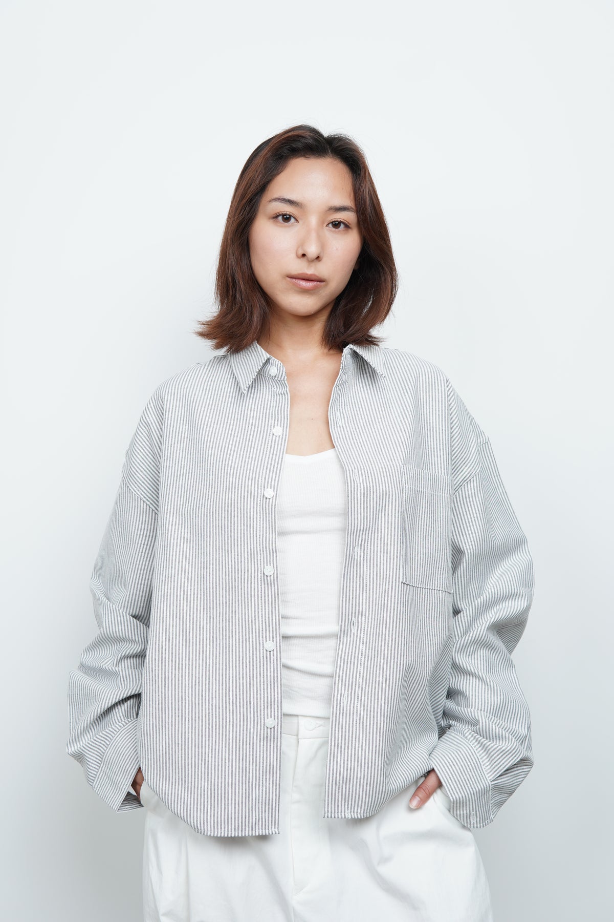 OXFORD CROP SHIRT