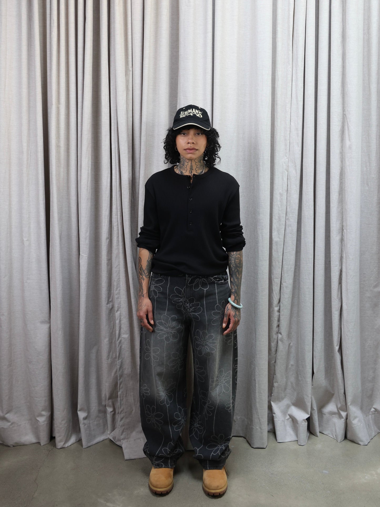 SKETCH FLOWER DENIM