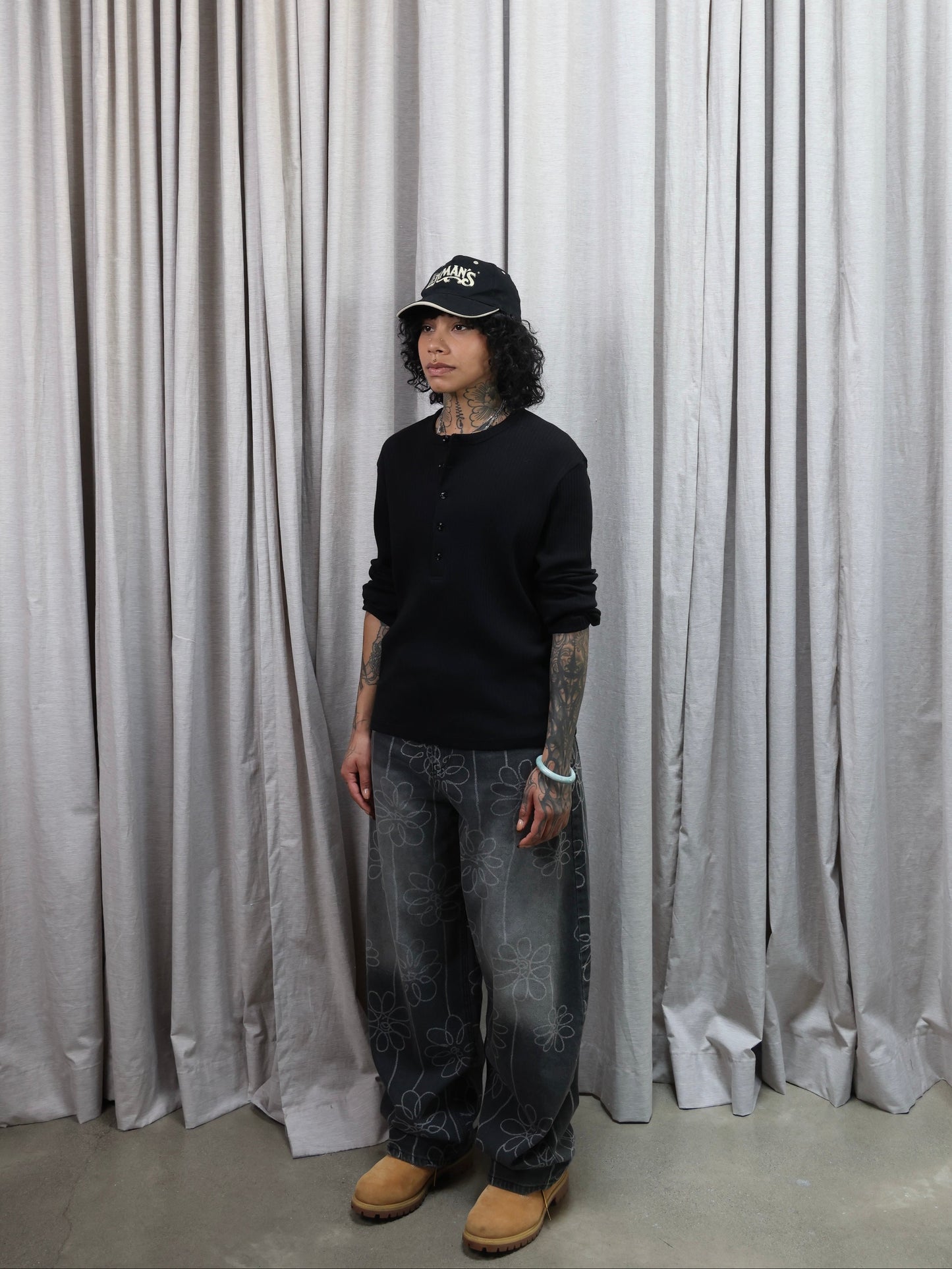 SKETCH FLOWER DENIM