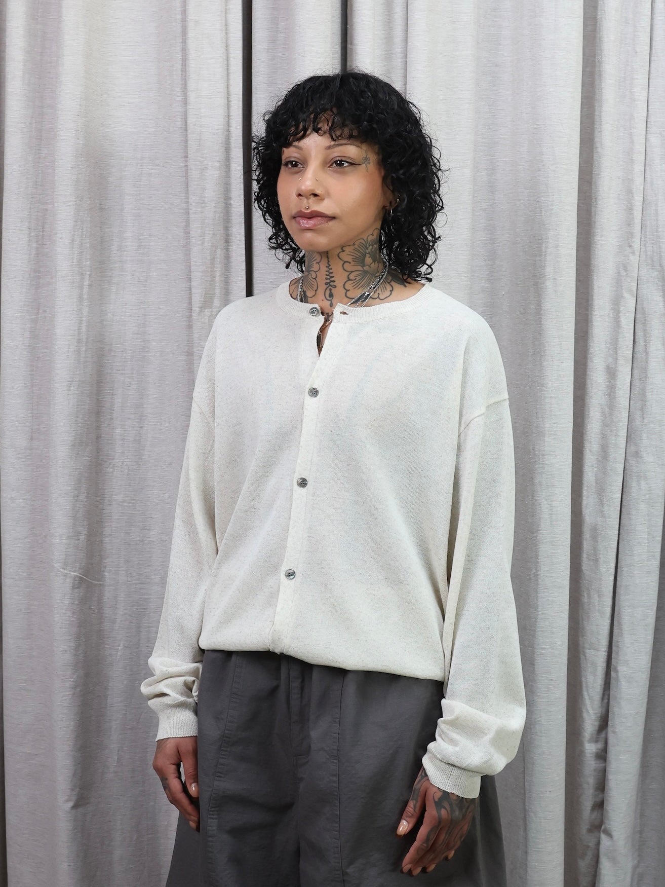 LINEN CARDIGAN