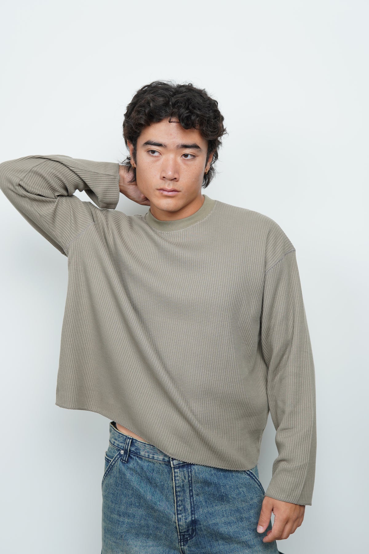 WAFFLE CROP TEE