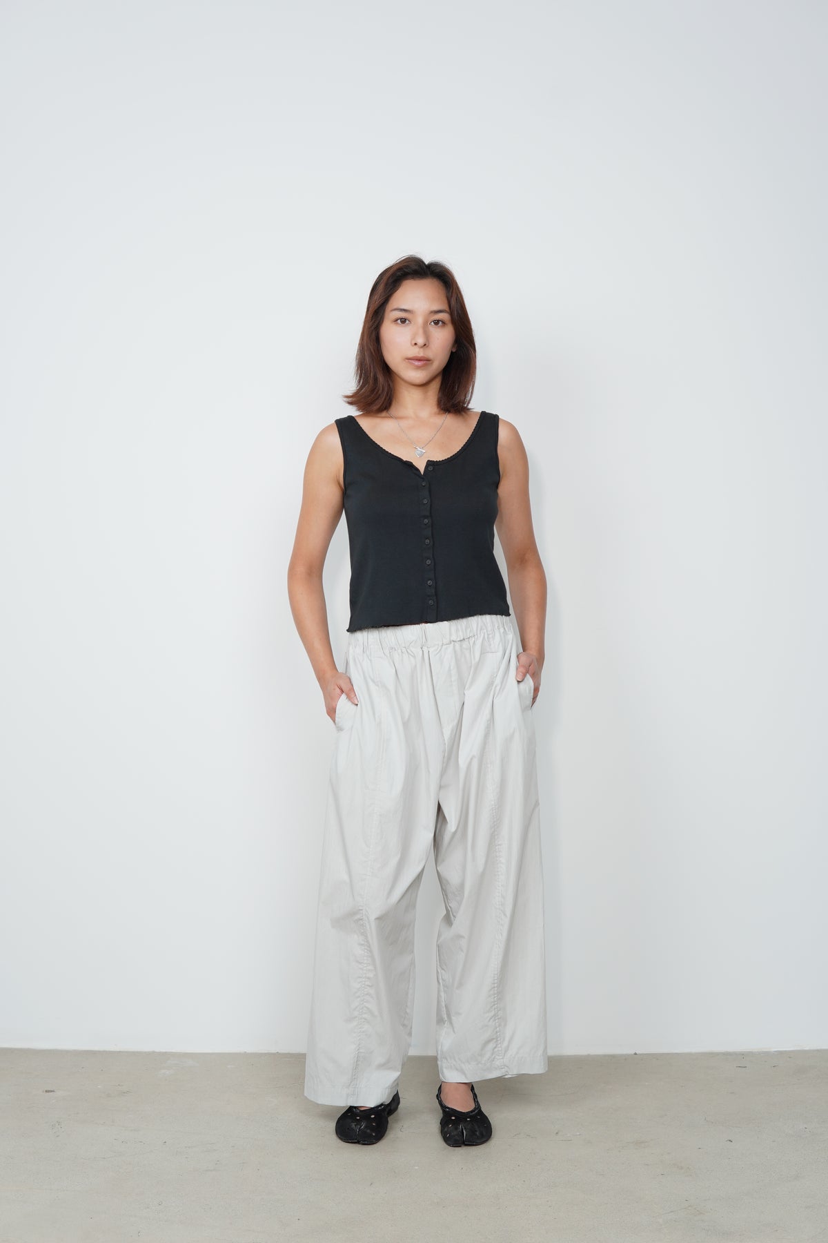 WASHED WIDE PANTS