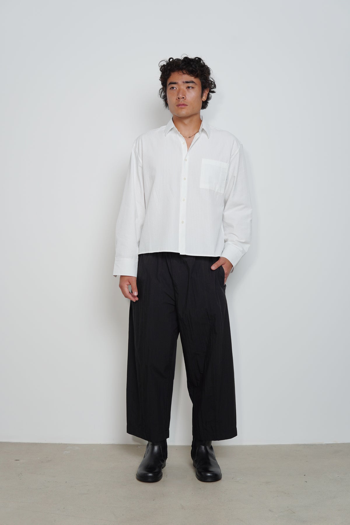 WASHED WIDE PANTS