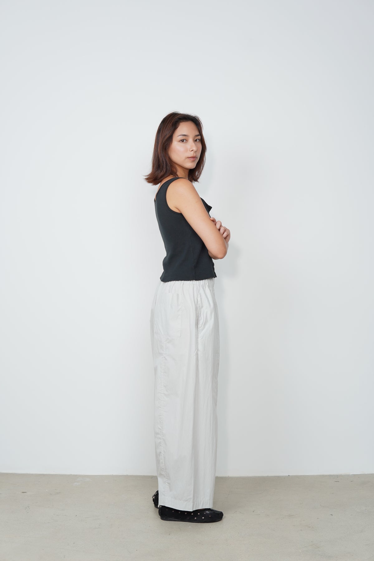 WASHED WIDE PANTS
