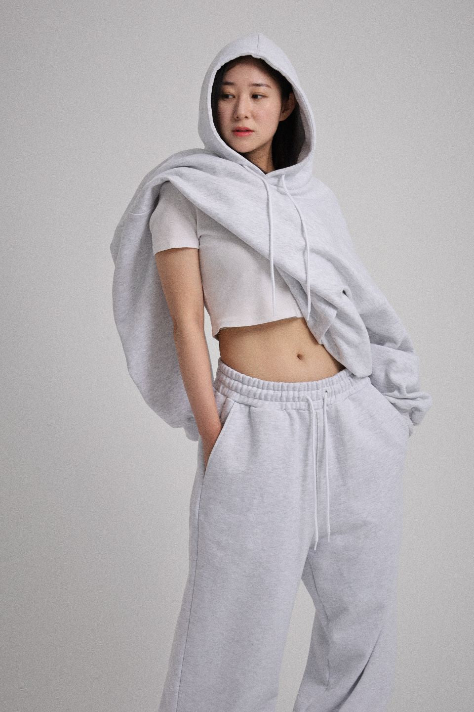 OVERSIZED SWEATPANTS MELANGE