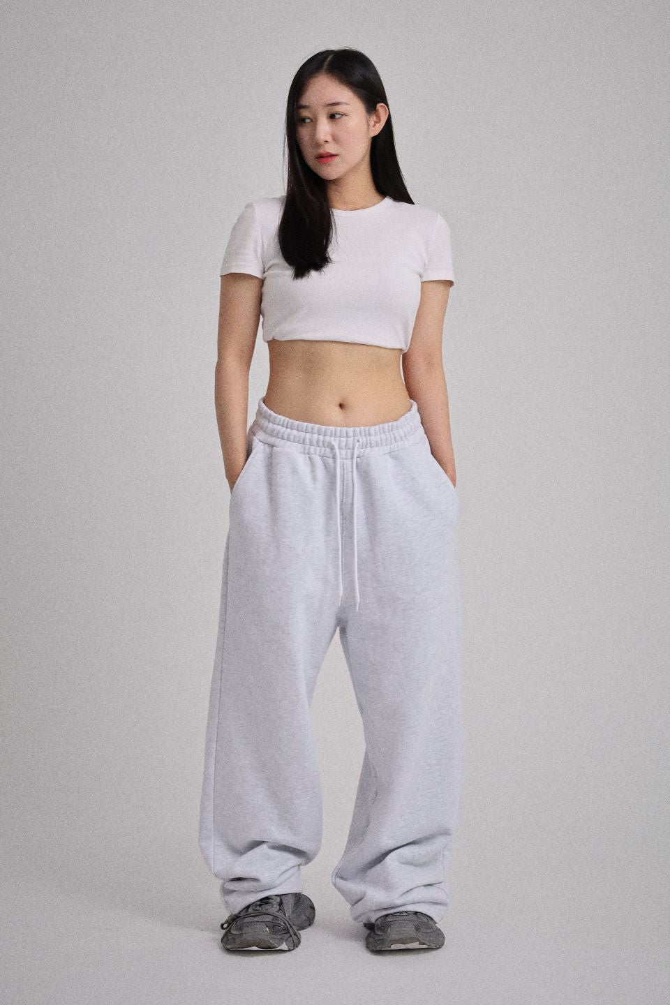 OVERSIZED SWEATPANTS MELANGE