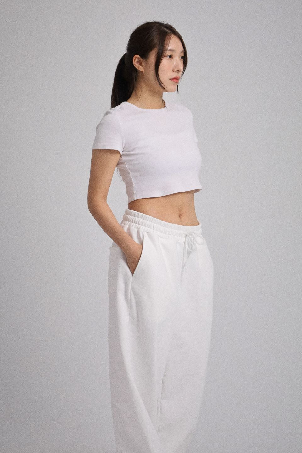 OVERSIZED SWEATPANTS WHITE